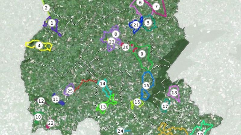 Cartes des sentiers pédestres