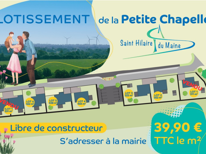 Vente de parcelles Lotissement de la Petite Chapelle